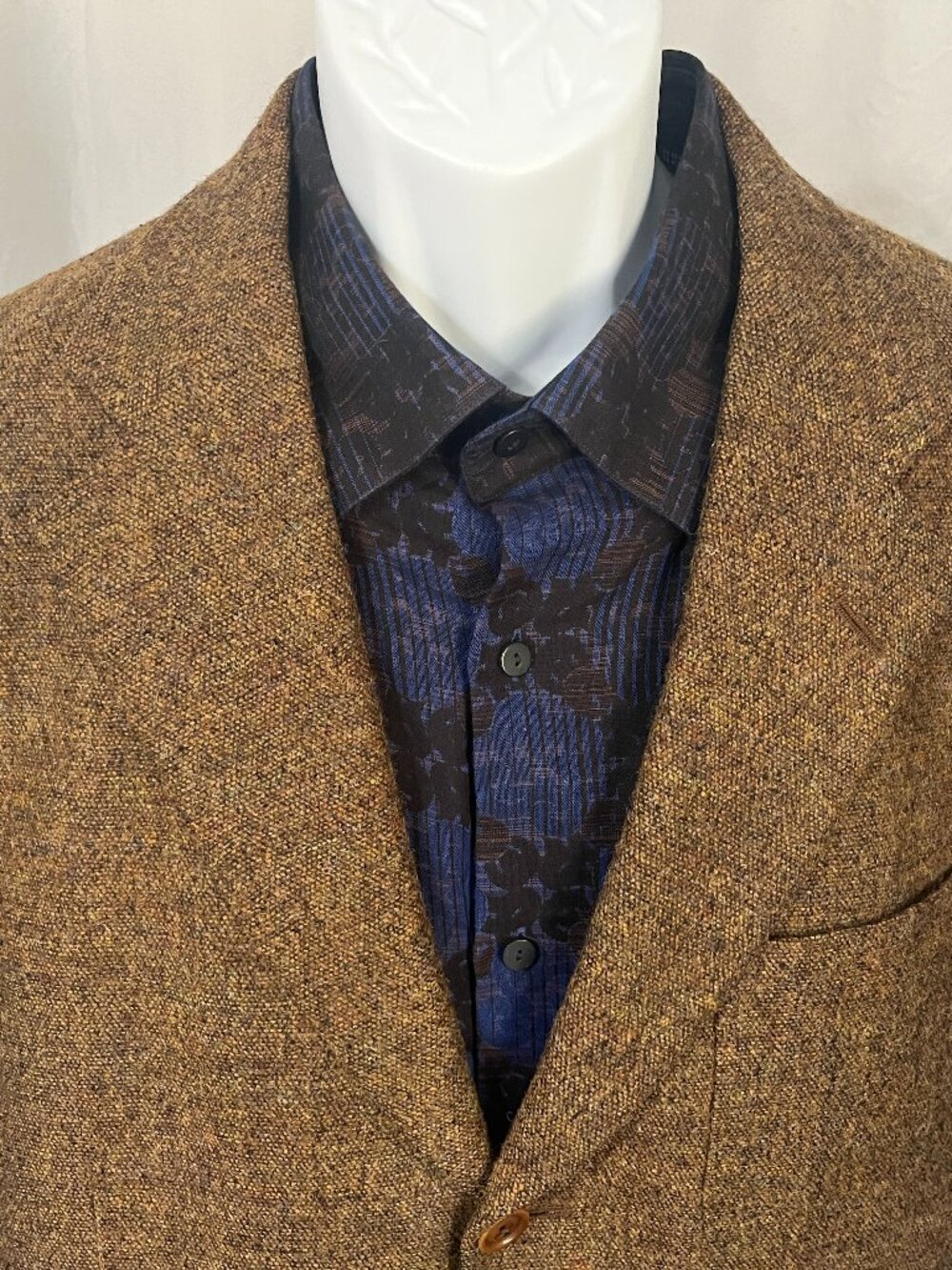 💼 Samuelsohn Men’s Brown Fleck Wool Blazer Sport Coat 42R Italy 👔